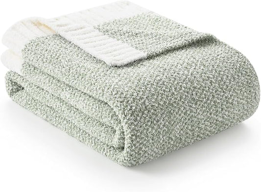 Snuggle Sac Sage Green Throw Blanket 50"x70", Super Soft Warm Microfiber by SnuggleSac
