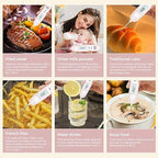 Meat Thermometer Digital - Instant Read Food Thermometer for Cooking Grilling Air Fryer Griddle Probe Kitchen Gadgets Essentials BBQ Grill Smoker Oil Fry Candy Turkey Instant Read Thermometer