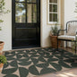 Lahome Green Easy Jute Front Porch Rug, 3x5 Semi Circle Outdoor Rug | Non Slip by Lahome