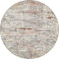 Round Area Rug Living Room: 8 ft Modern Washable Carpet Taupe | by FXRHLP