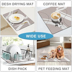 Golener Bar Mat Spill Mat,Counter Protector Absorbent Coffee Maker Spill Mat Under Espresso Maker rug,Heat Resistant Tamping Mat Protects Against Spills Water Proof Kitchen Decor,Use as Cup Mat
