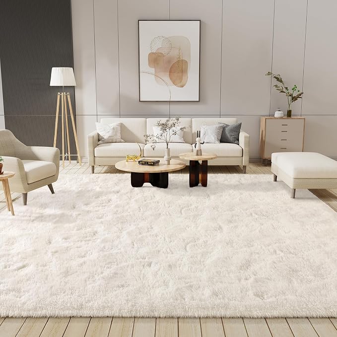 LOCHAS Area Rugs 9x12 Fluffy Living Room Carpets - Image 4