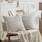 Fancy Homi 2 Packs Neutral Grey Decorative Throw Pillow Covers 16x16 Inch by Fancy+Homi