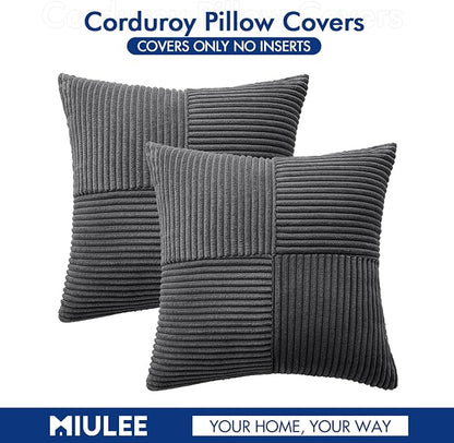 MIULEE Grey Decorative Throw Pillow Covers - Image 7