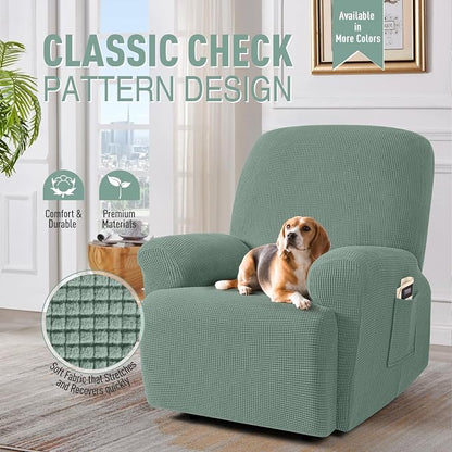 TAOCOCO Oversized Recliner Chair Covers, 1 Seater Streach Recliner Covers Soft - Image 2