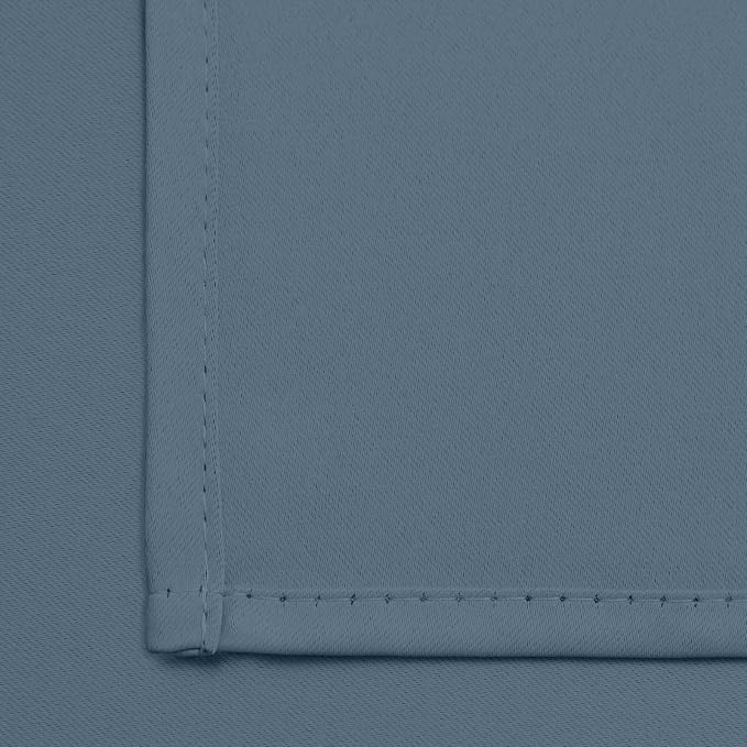 Yakamok Room Darkening Curtains 42x84 inch Length Stone Blue-Living Room | 2 - Image 6