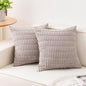 Pack of 2 Corduroy Decorative Throw Pillow Covers 18x18 Inch by Unknown