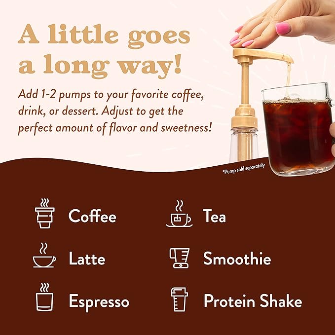 Jordan's Skinny Syrups Sugar Free Coffee Syrup, White Chocolate Flavor Mix, Zero Calorie Flavoring for Lattes, Protein Shake, Cocktail & More, Gluten Free, Keto Friendly, 25.4 Fl Oz (Pack of 2)