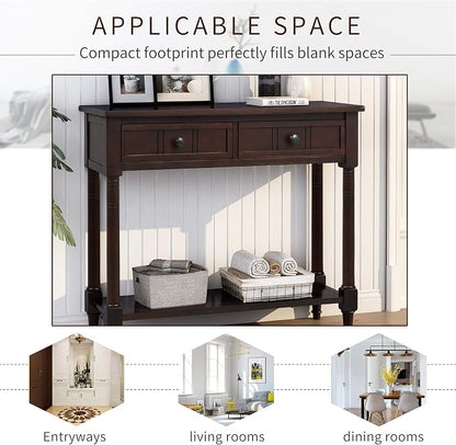Harper & Bright Designs TREXM Daisy Series Console Table Traditional Design - Image 7