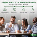 FreshDrinkUS, Oil-Reducing Herbal Tea – 10 Tea Bags | Blend of Winter Melon, Lotus Leaf, Ginger, Hawthorn, Gardenia Fruit, Rose, Cassia Seed & More | Naturally Caffeine-Free | Delicious Hot or Iced
