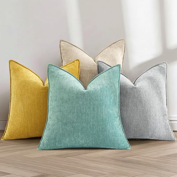 decorUhome Summer Couch Throw Pillow Covers 18x18 Set of 2, Decorative Soft - Image 6