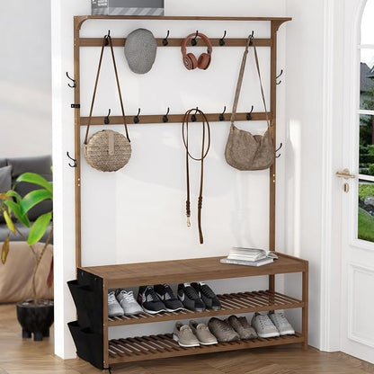 AMBIRD 6-in-1 Bamboo Hall Tree - Image 4