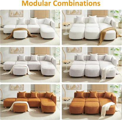 VANOMi 109.84" Modular Sectional Sofa - Image 9