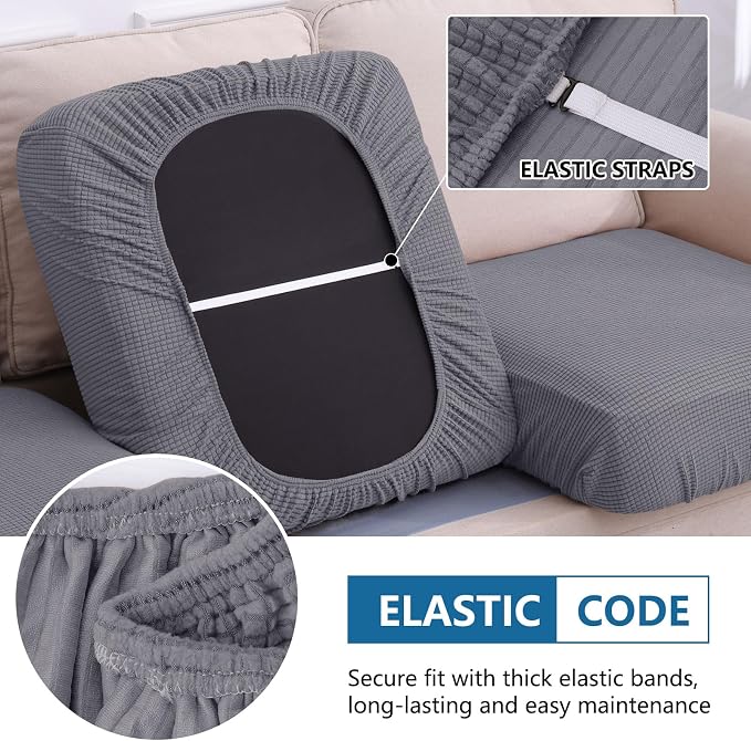 Waterproof Sectional Couch Covers, Non Slip Sofa Cushion Covers | L Shape - Image 4