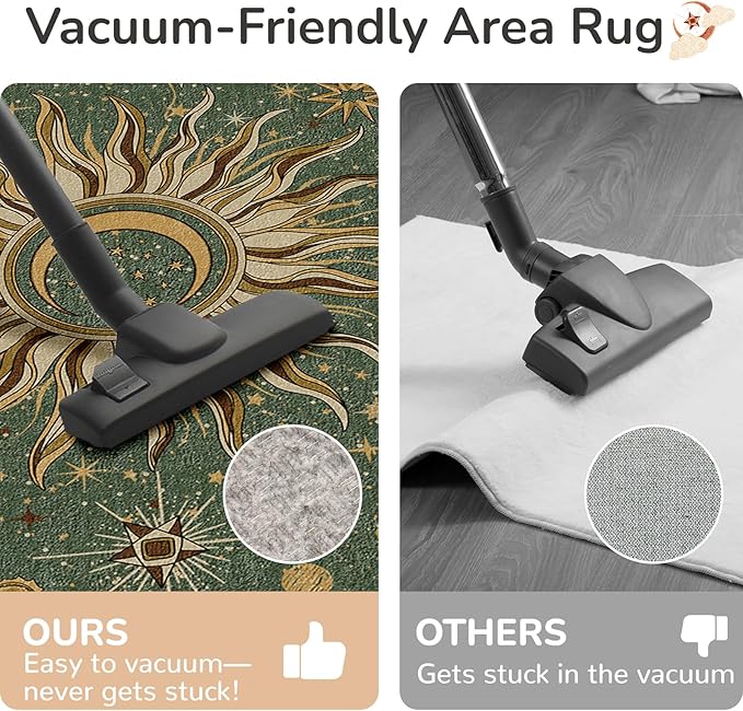 Vacuum-Friendly, 2x10 Washable Area Rug - Image 4