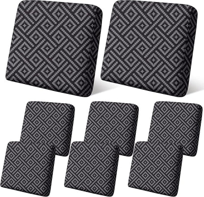 Geyoga 8 Pcs Patio Stretch Sofa Cushion Covers Outdoor Cushion Covers by Geyoga