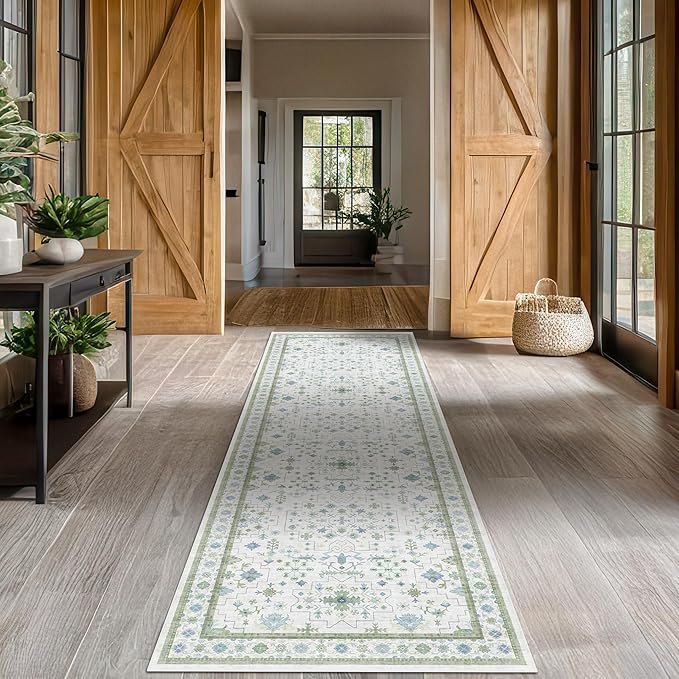 Oushak 3x12 Wide Hallway Runner Rug by HazoHaus