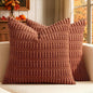 MIULEE Fall Decorative Throw Pillow Covers 18x18 Dark Rust Pack of 2 | by MIULEE