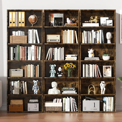 Shintenchi Bookshelf, 6-Tier Open Bookcase and Bookshelves, 6 Shelf Display - Image 4