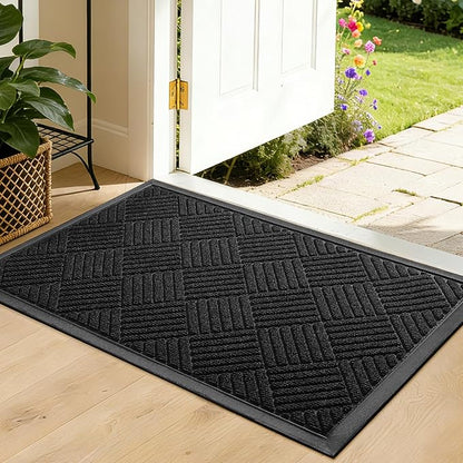 Front Door Mat, Heavy Duty Waterproof Doormat 31.5"x20", Stain Fade Resistant by WELDUN%E2%80%94IdealChoiceforHome