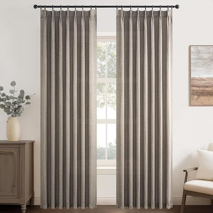 Pinch Pleated 72 Inch Curtains 2 Panels - Image 9