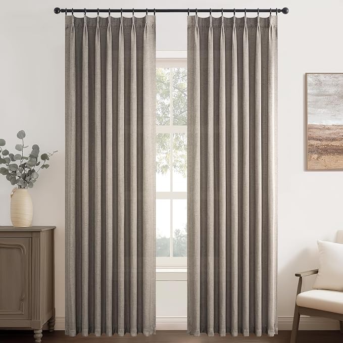 Topfinel Pinch Pleated 92 Inch Curtains 2 Panels - Image 9