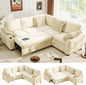 Ihanherry L-Shaped Sectional Sofa Bed by iHanHerry