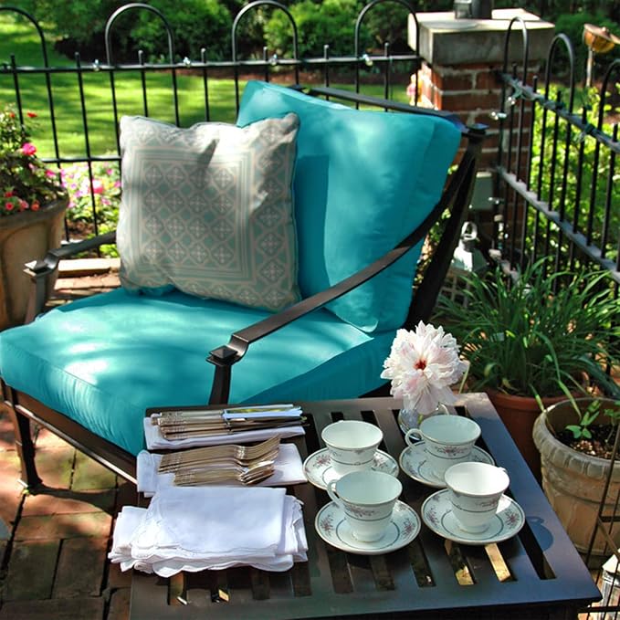 Sqodok Patio Cushion Cover 24x24 inch, Outdoor Seat Cushion Slip Cover - Image 9