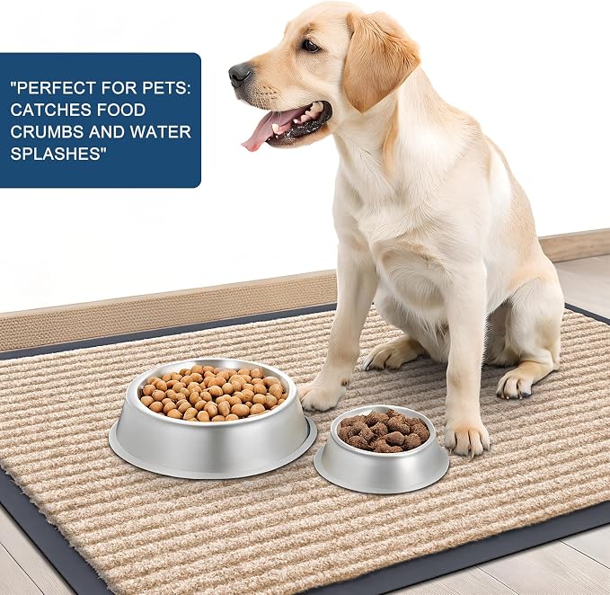 OLANLY Front Door Mat 59x34, Waterproof Heavy-Duty Indoor Outdoor Doormat | - Image 6