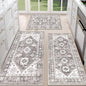 HEBE Boho Kitchen Rugs Set of 3, Non Slip Washable Kitchen Mats by HEBE