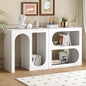 Bookshelf, Modular Storage Shelves Entryway Console Table Organizer by Homtique