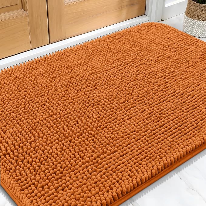 OLANLY Dog Door Mat for Muddy Paws 30x20, Super Absorbent Chenille Mud Mat | by OLANLY