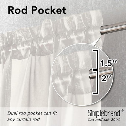 Simplebrand Ivory Tier Curtains - Image 2