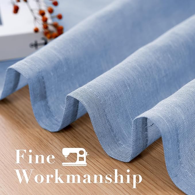H.VERSAILTEX Linen Curtains Flax Linen Blended Curtain Panels - Image 6