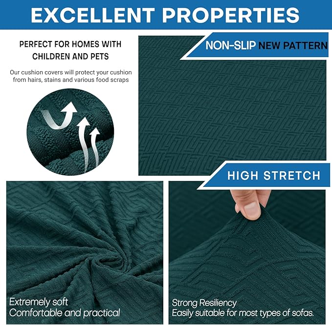 XINEAGE New 3 Pieces Couch Covers - Image 5