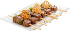 1000 Count | KingSeal Natural Green Bamboo Wood Paddle Picks, Skewers for Appetizers and Cocktails, 3.5 Inches, Bulk Pack - 10 Packs of 100