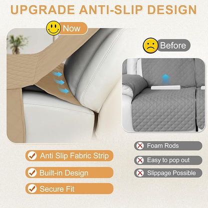 HDCAXKJ 100% Waterproof Reclining Sectional Couch Covers L Shape Recliner Sofa - Image 4