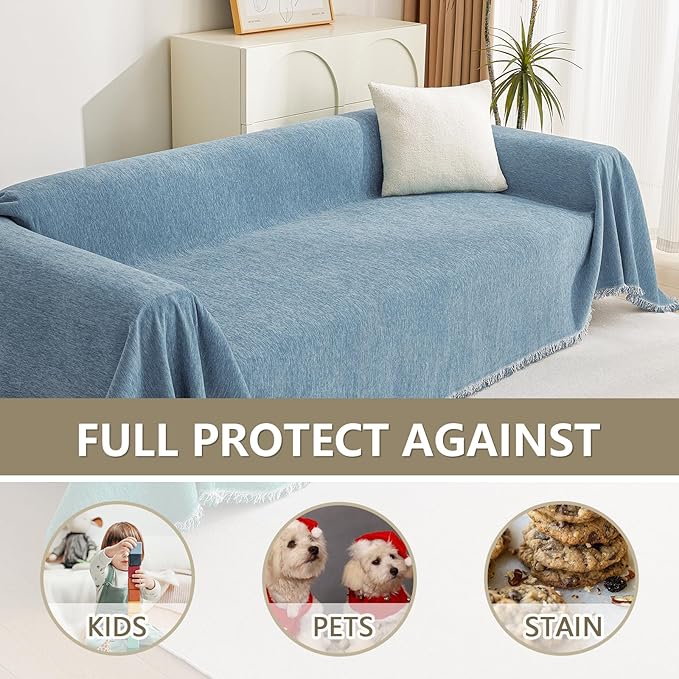 MYSKY HOME Couch Cover Sofa Covers, Sectional Couch Covers - Image 4