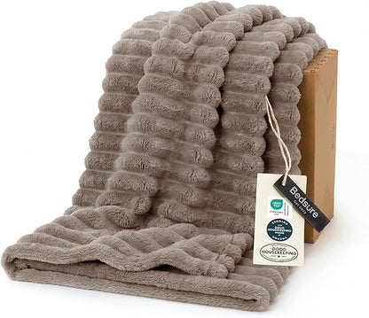 Bedsure Soft Light Brown Throw Blanket by Unknown