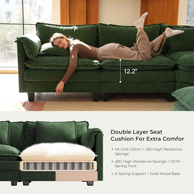 ELUCHANG Oversized 79" Modular Sectional Sofa, Comfy Cloud Couch - Image 6