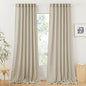 RYB HOME Sheer Curtains 102 inches, Extra Long Floor to Ceiling Curtains | Half by RYBHOME