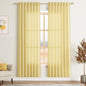 Yellow Linen Curtains 80 Inches Long by Nanspring