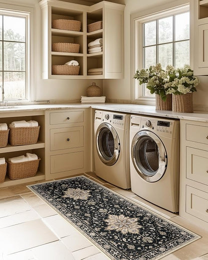 RELEANY Washable Area Rug, Runner 2'x5', Water Repellent, Pet Friendly - Image 2