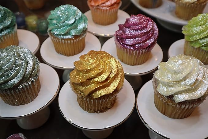 BAKELL Bright Gold Edible Glitter, 25 Grams | TINKER DUST Edible Glitter | KOSHER Certified | 100% Edible Glitter | Cakes, Cupcakes, Cake Pops, Drinks, Dessert Vegan Glitter & Dusts (25g, Bright Gold)