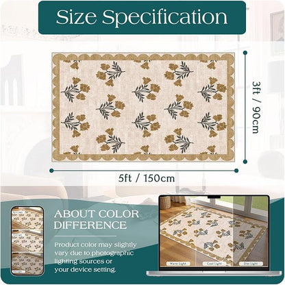 3x5 Floral Entry Rug - Image 2