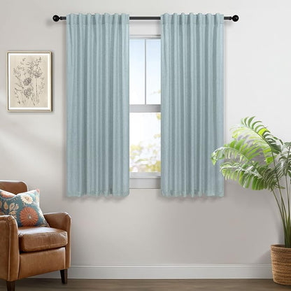 Pitalk Aqua Curtains 45 inch Length - Image 2