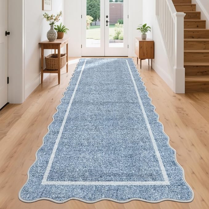 GarveeHome Scalloped Washable Runner Rug 2x10 Non Slip Kitchen Rugs - Image 8