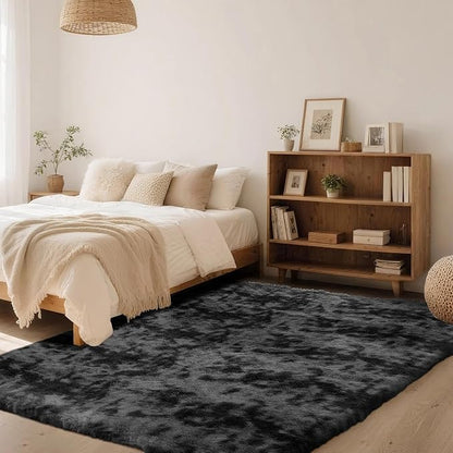 9x12 Area Rug Fluffy Shaggy Ultra Soft Faux Fur Non-Slip Machine Washable Carpet - Image 2