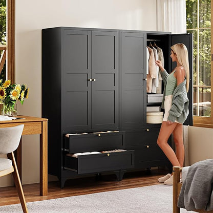 Letaya 71" Metal Wardrobe Cabinets - Image 6