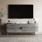 63 inch TV Stand with Power Outlet, Fluted Entertainment Center by Unknown